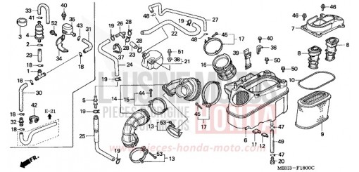 AIR CLEANER (1) VT1100C3W de 1998